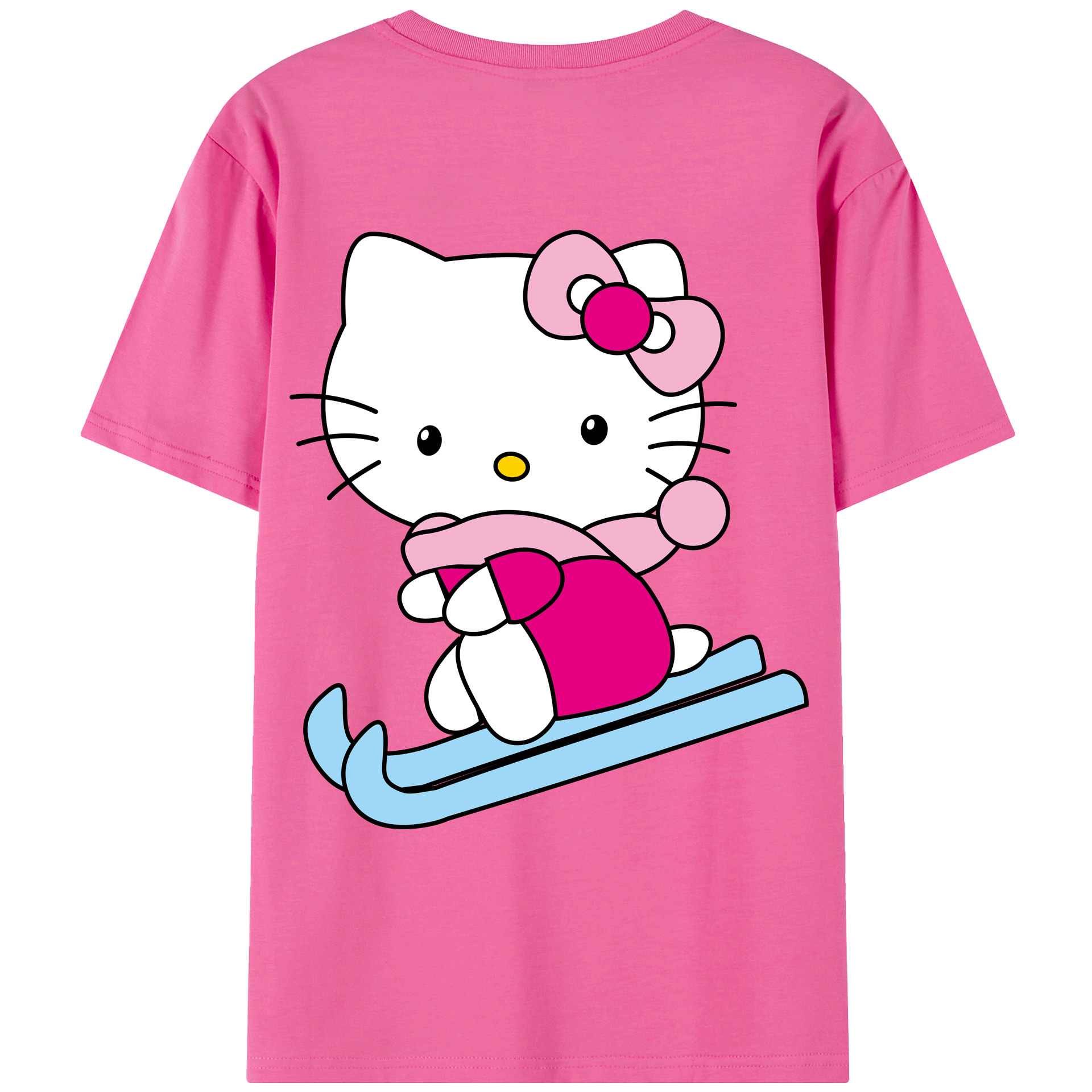 （画像用） Hello Kitty ハローキティ レディース半袖Tシャツ(バックプリント)